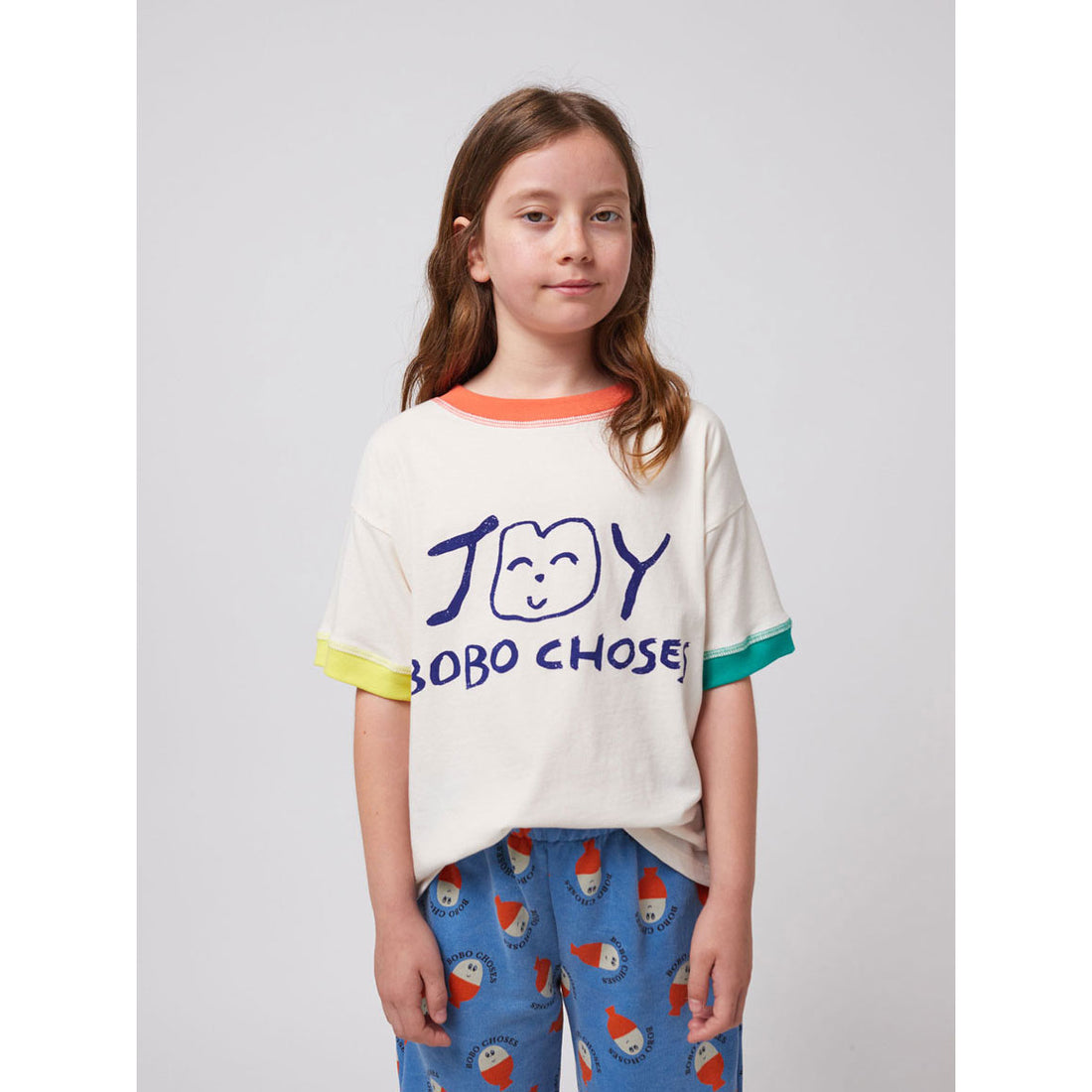 Bobo Choses Off White  Smiling T-Shirt