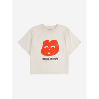 Bobo Choses Off White Joyful Face T-Shirt