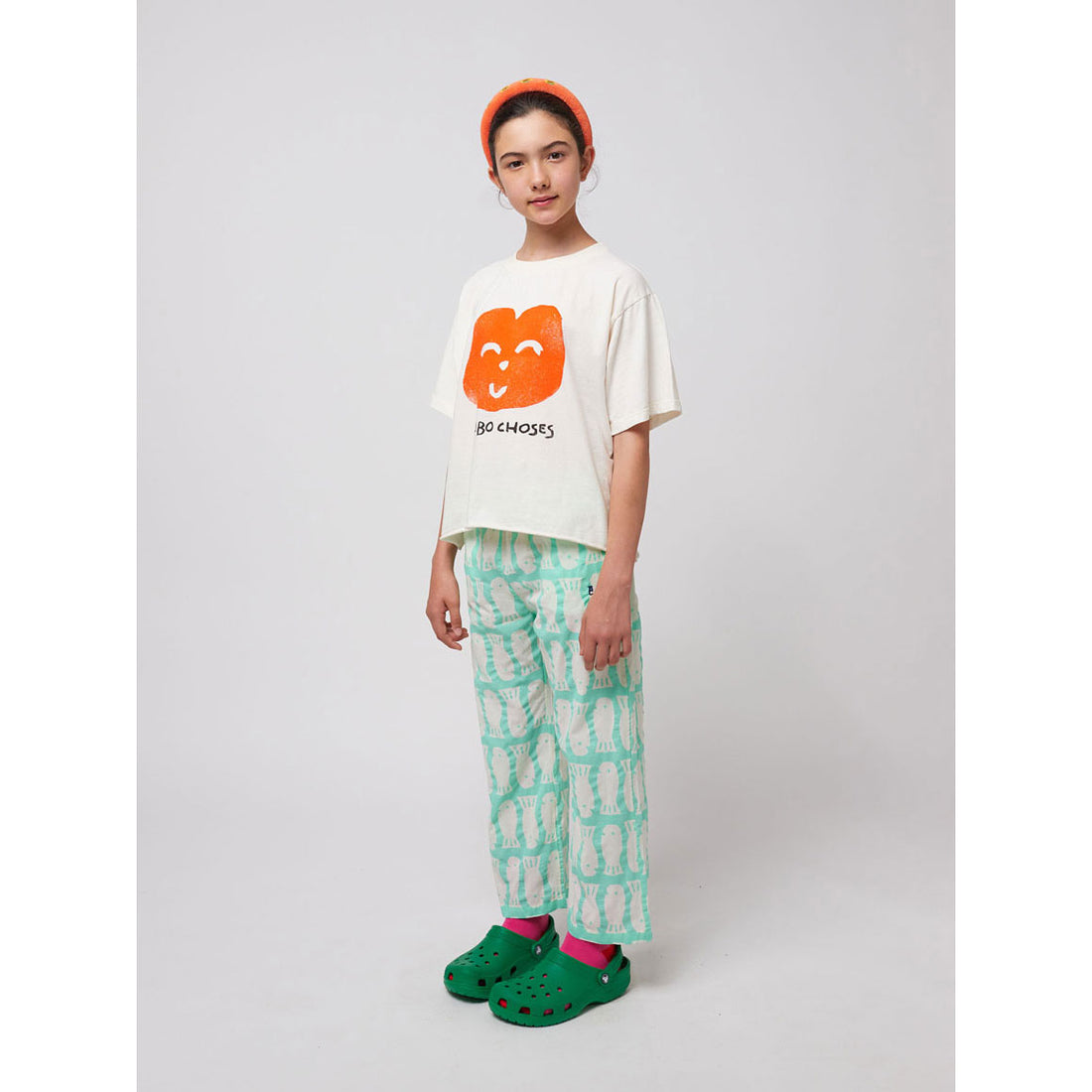 Bobo Choses Off White Joyful Face T-Shirt