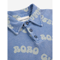 Bobo Choses Blue Wavy Bobo Choses All Over Polo Shirt