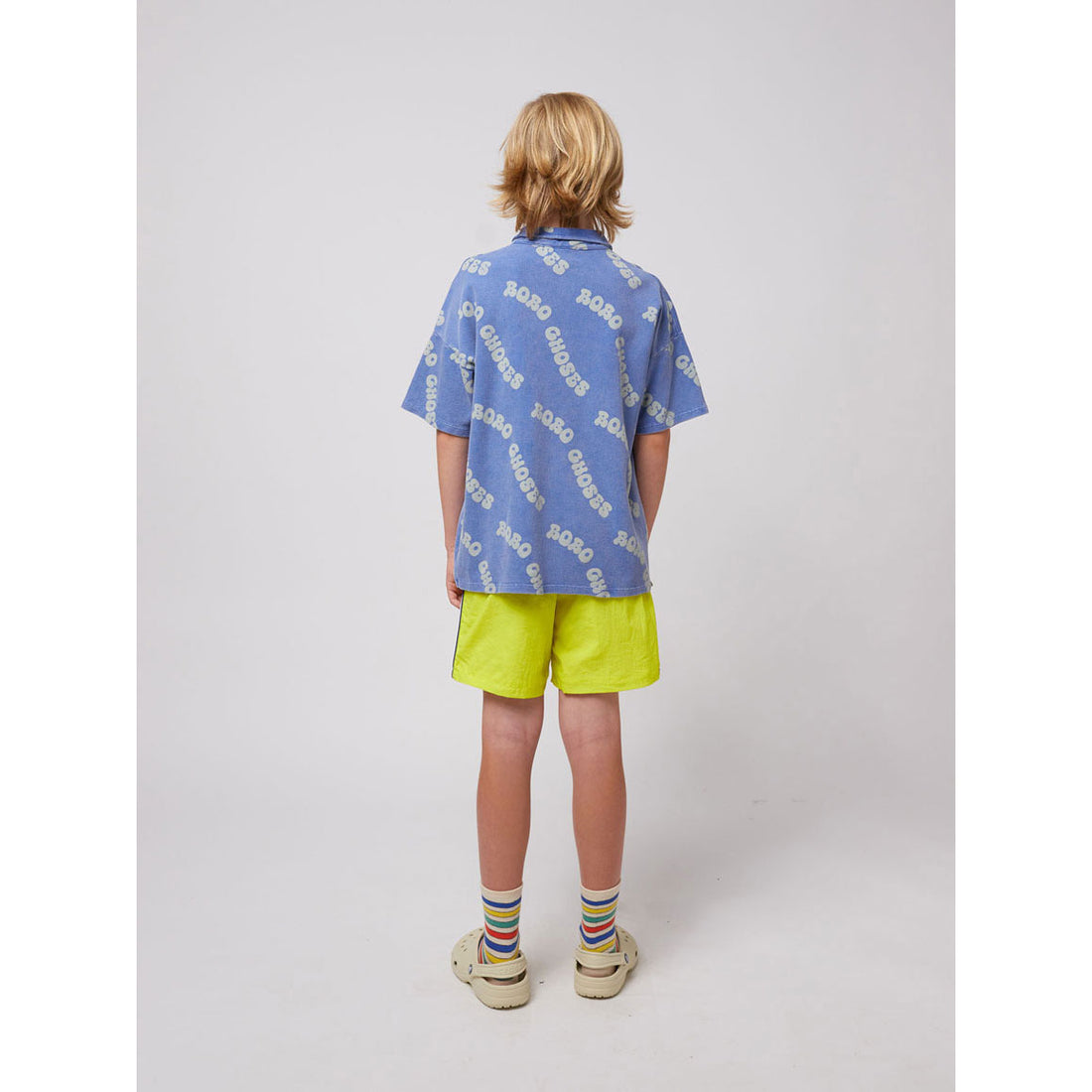 Bobo Choses Blue Wavy Bobo Choses All Over Polo Shirt