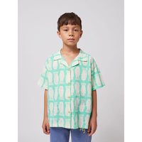 Bobo Choses Green Lucky Fish All Over Shirt