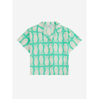 Bobo Choses Green Lucky Fish All Over Shirt