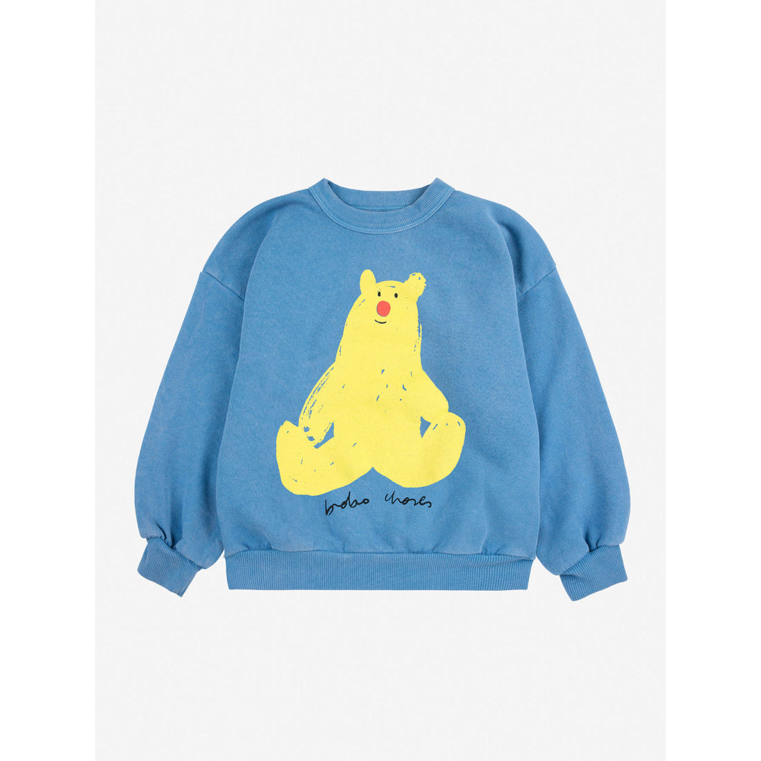 Bobo Choses Light Blue Hug Me Bear Sweatshirt
