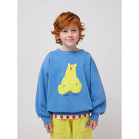 Bobo Choses Light Blue Hug Me Bear Sweatshirt