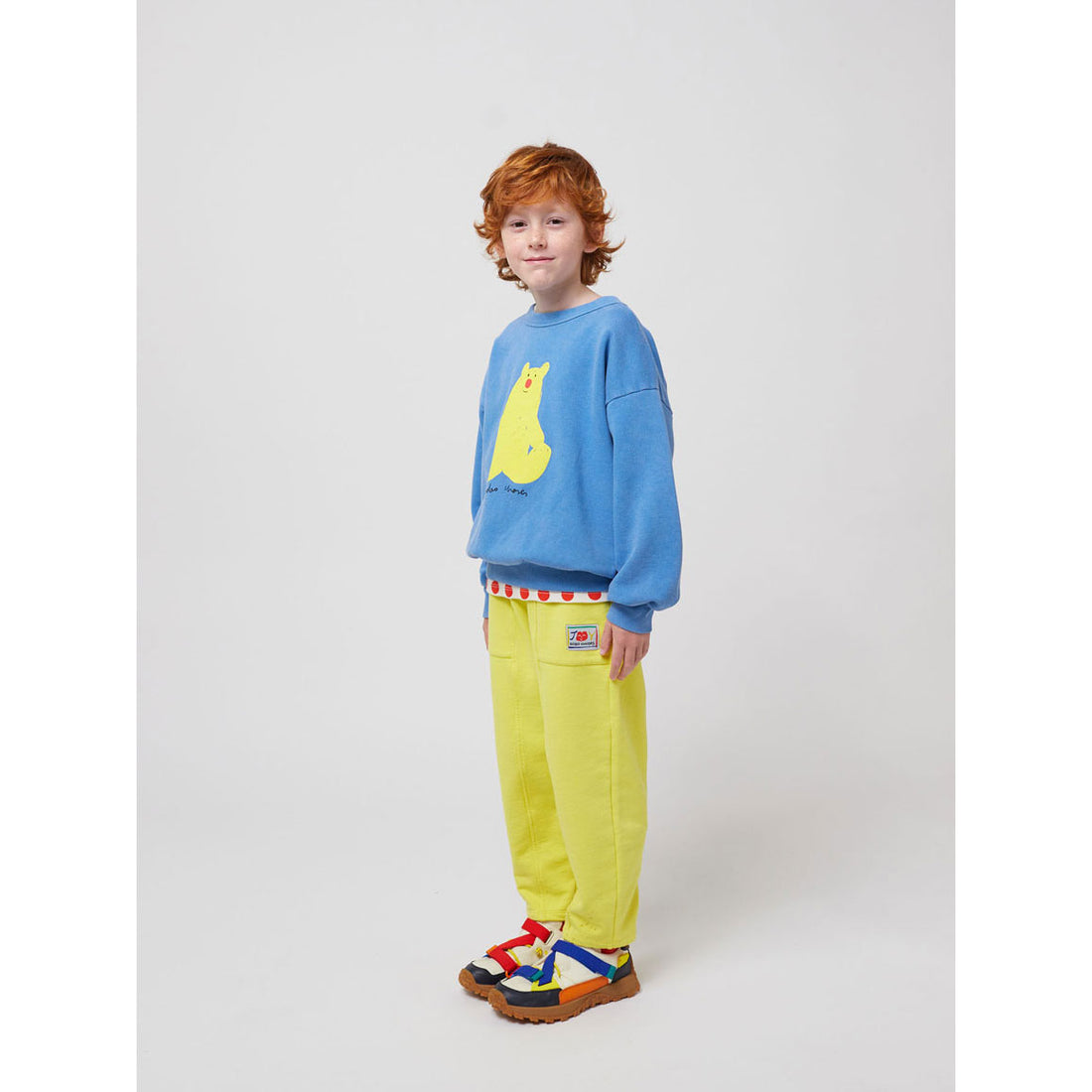 Bobo Choses Light Blue Hug Me Bear Sweatshirt