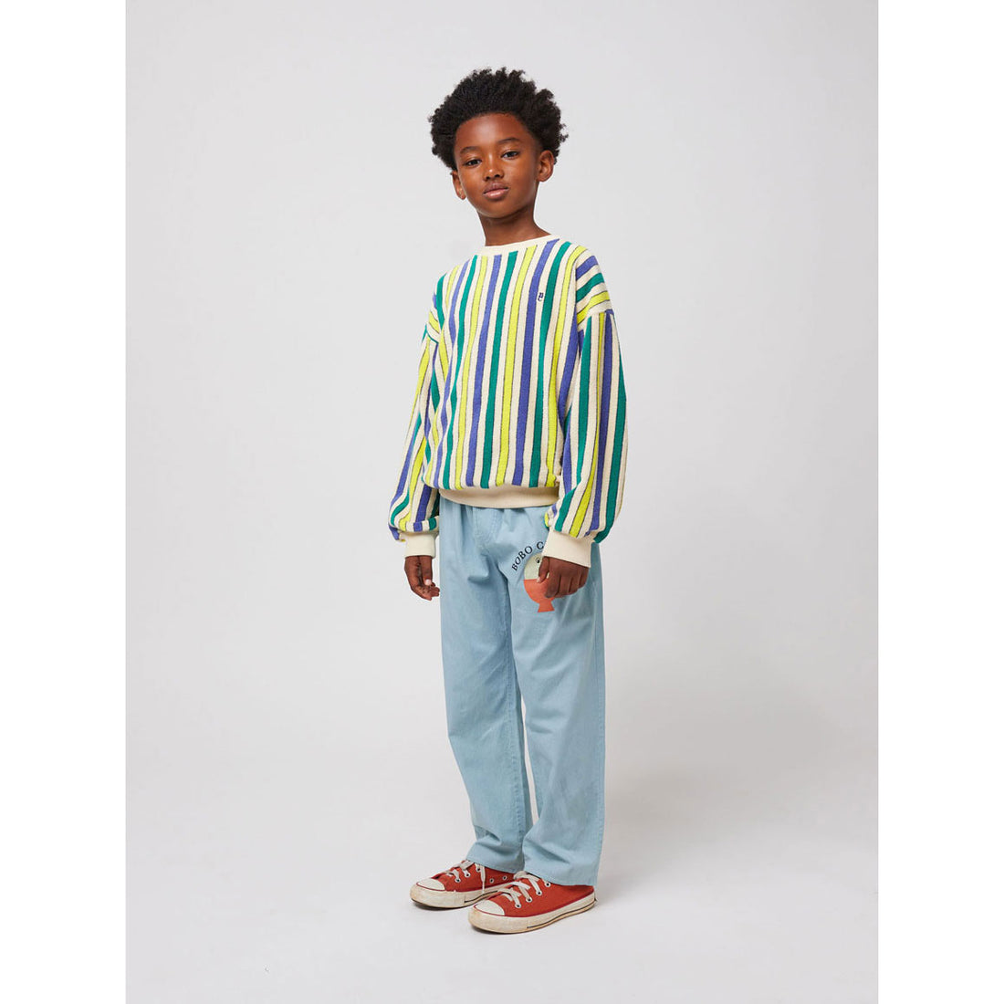 Bobo Choses Multicolor Stripes Sweatshirt