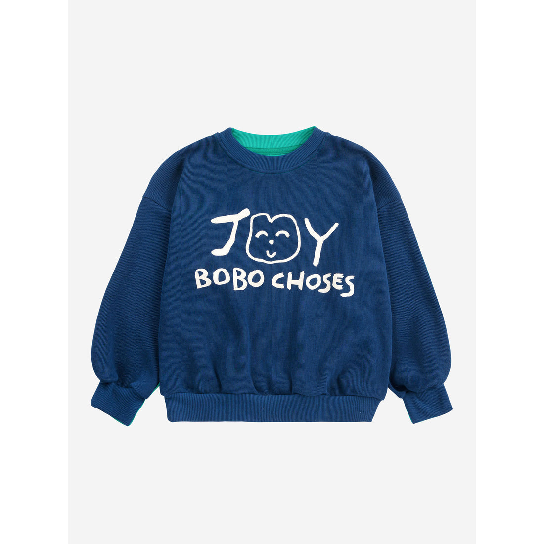 Bobo Choses Navy Blue Smiling Sweatshirt
