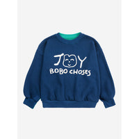 Bobo Choses Navy Blue Smiling Sweatshirt