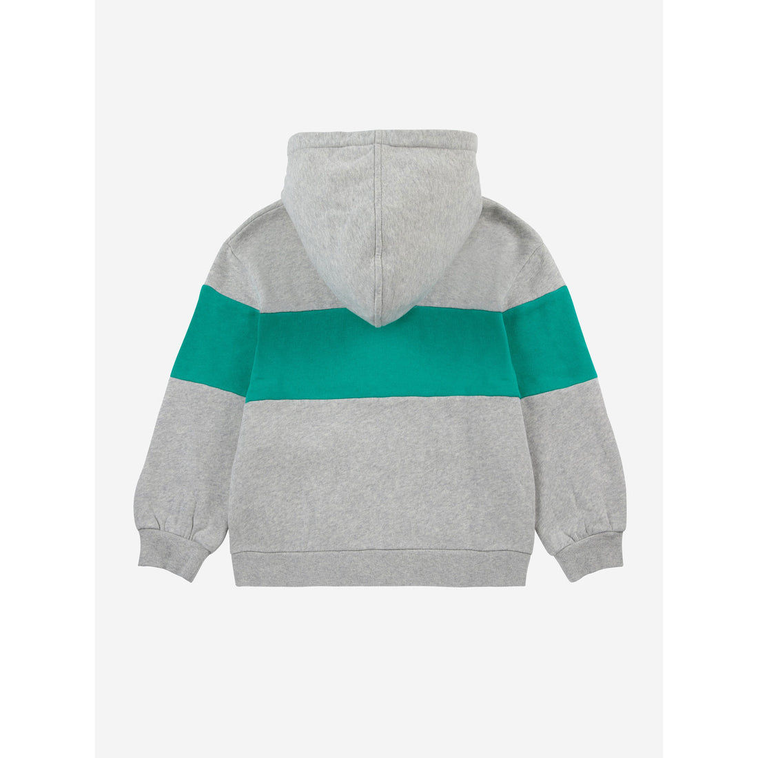 Bobo Choses Heather Grey Smiling Zip Up Hoodie