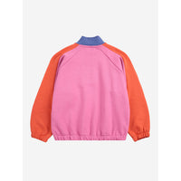 Bobo Choses Fuchsia Smiling Color Block Sweatshirt