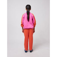 Bobo Choses Fuchsia Smiling Color Block Sweatshirt