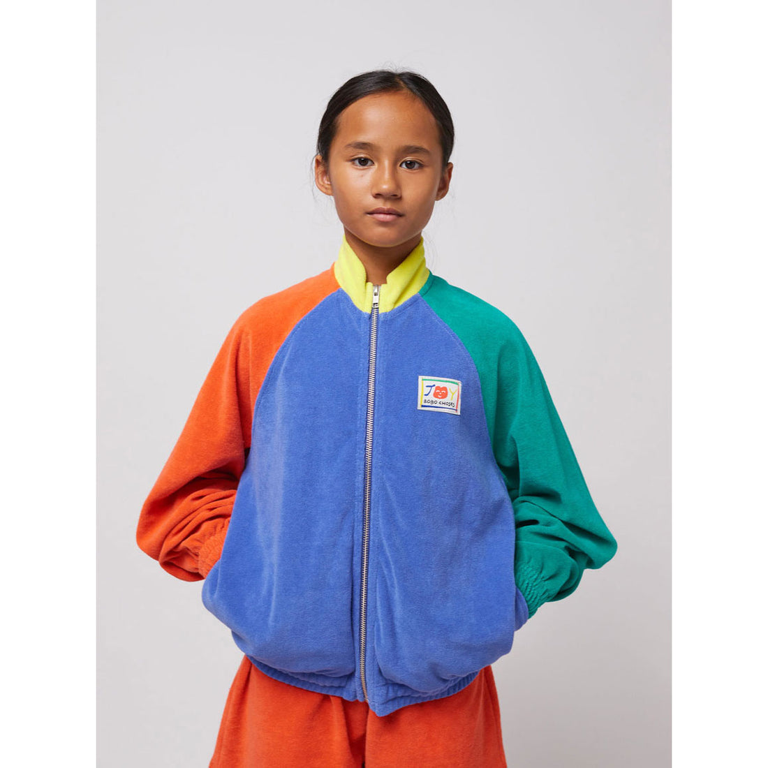 Bobo Choses Multicolor Smiling Color Block Sweatshirt