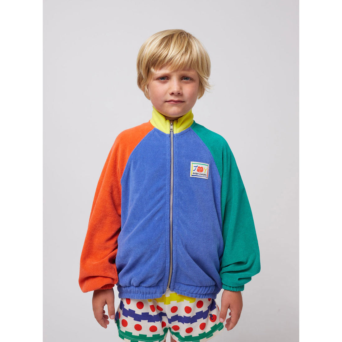 Bobo Choses Multicolor Smiling Color Block Sweatshirt