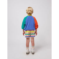 Bobo Choses Multicolor Smiling Color Block Sweatshirt
