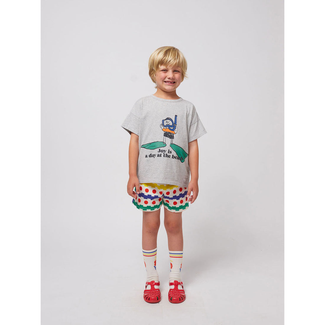 Bobo Choses Off White Geometric All Over Shorts