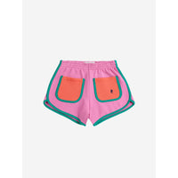 Bobo Choses Pink Color Block Shorts