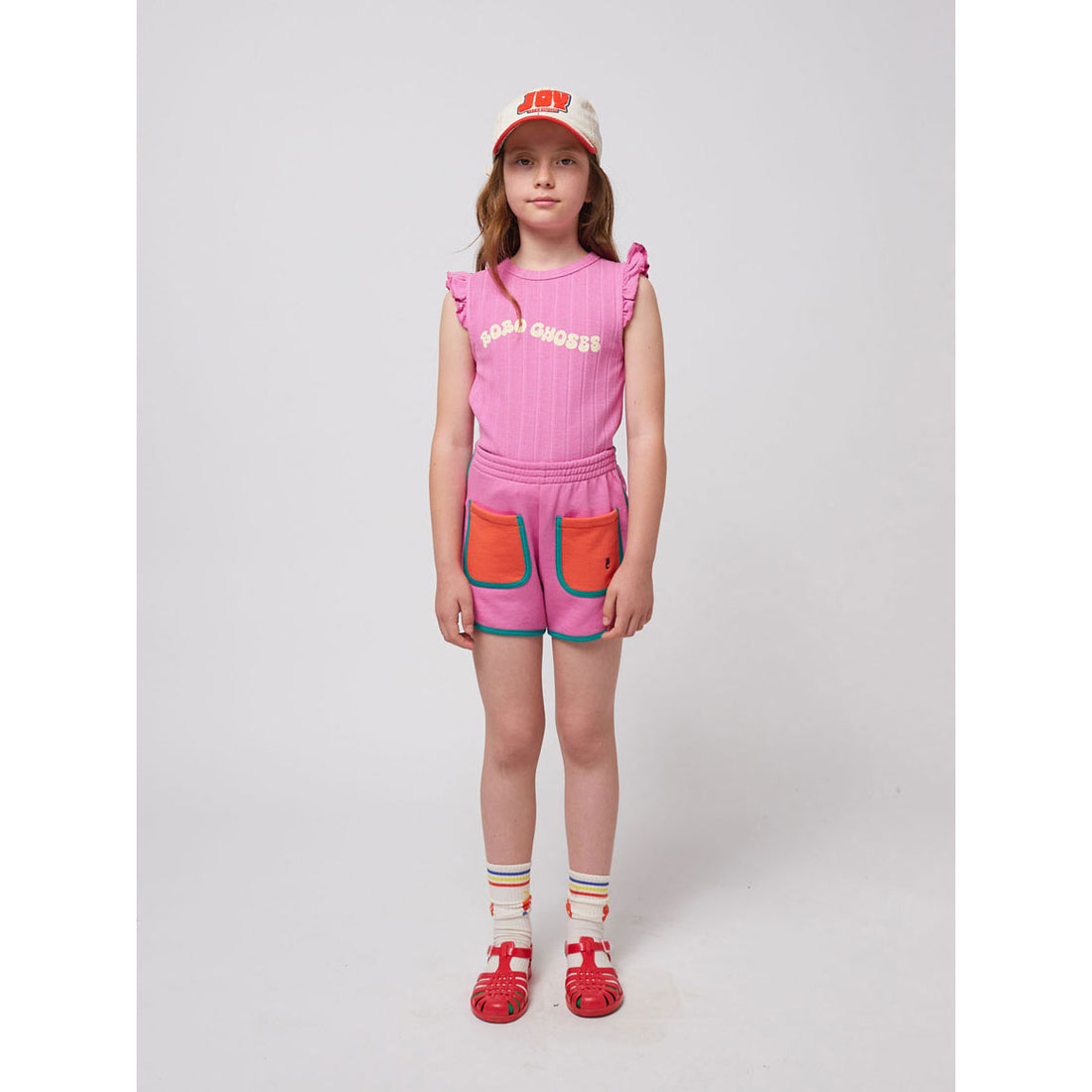 Bobo Choses Pink Color Block Shorts