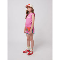 Bobo Choses Pink Color Block Shorts