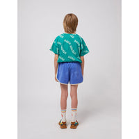 Bobo Choses Blue Smiling Color Block Shorts