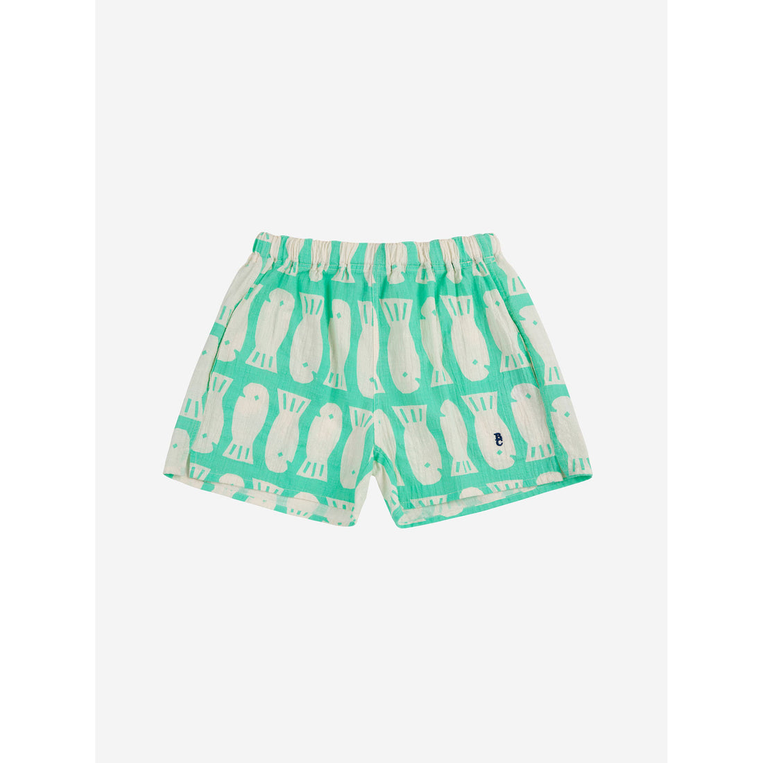 Bobo Choses Green Lucky Fish All Over Shorts
