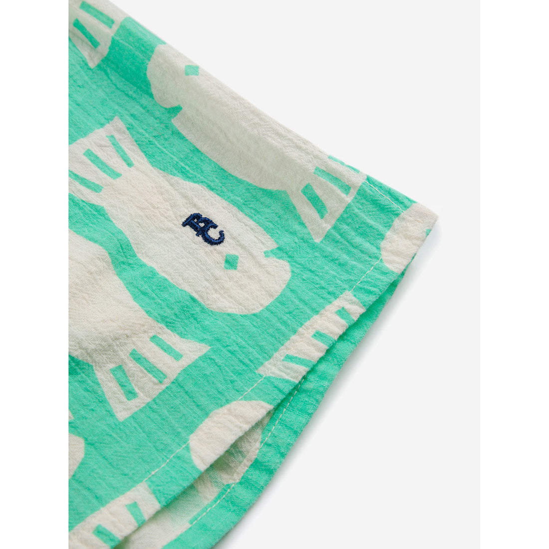 Bobo Choses Green Lucky Fish All Over Shorts