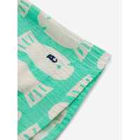 Bobo Choses Green Lucky Fish All Over Shorts