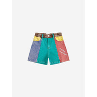 Bobo Choses Color Block Denim Shorts