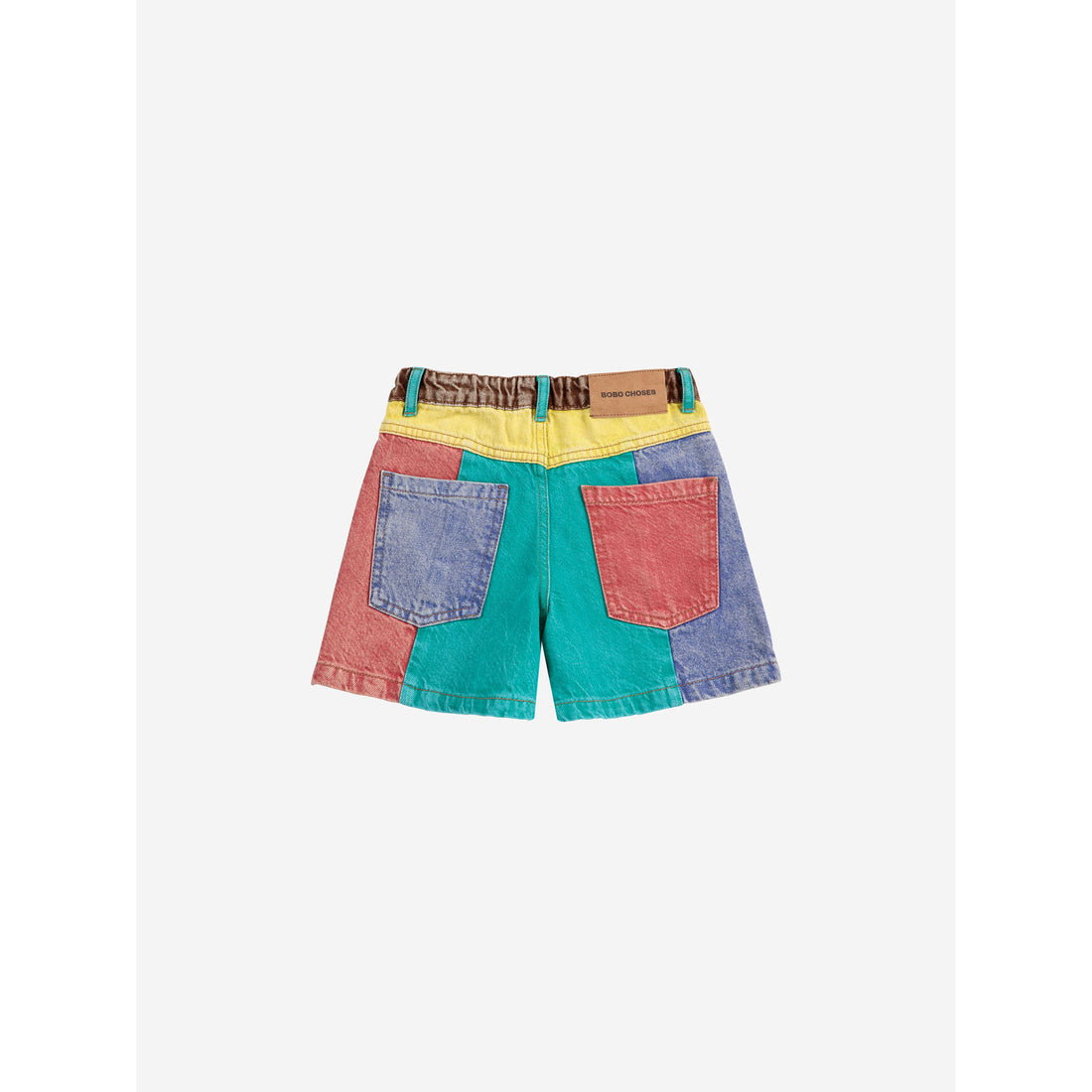 Bobo Choses Color Block Denim Shorts