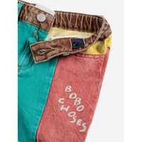 Bobo Choses Color Block Denim Shorts