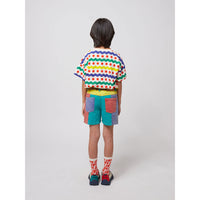 Bobo Choses Color Block Denim Shorts