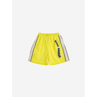 Bobo Choses Light Yellow Wavy Logo Bermuda Shorts