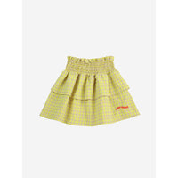 Bobo Choses Multicolor Vichy Ruffle Skirt