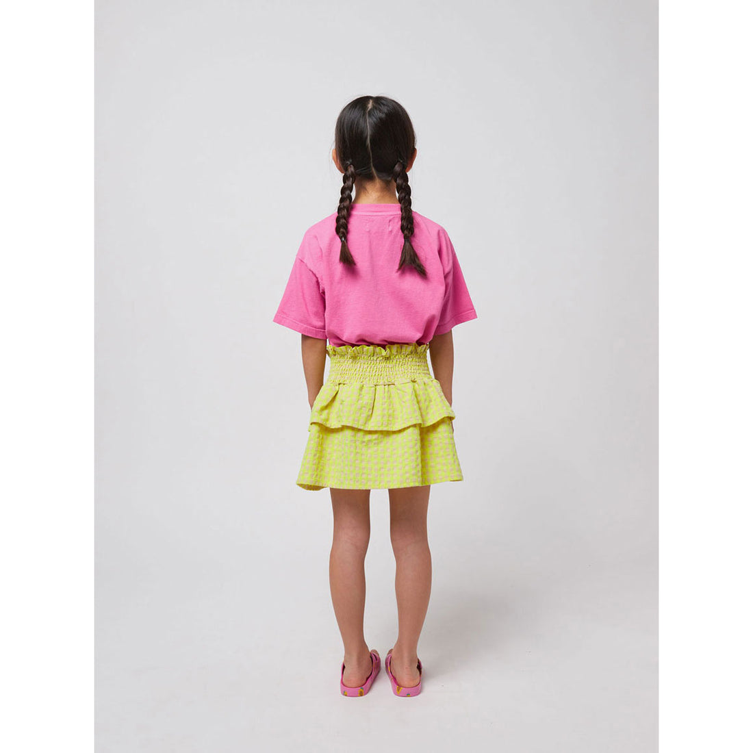 Bobo Choses Multicolor Vichy Ruffle Skirt
