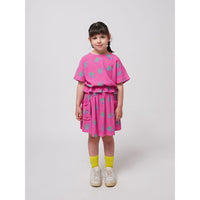 Bobo Choses Fuchsia Funny Snail All Over Skirt