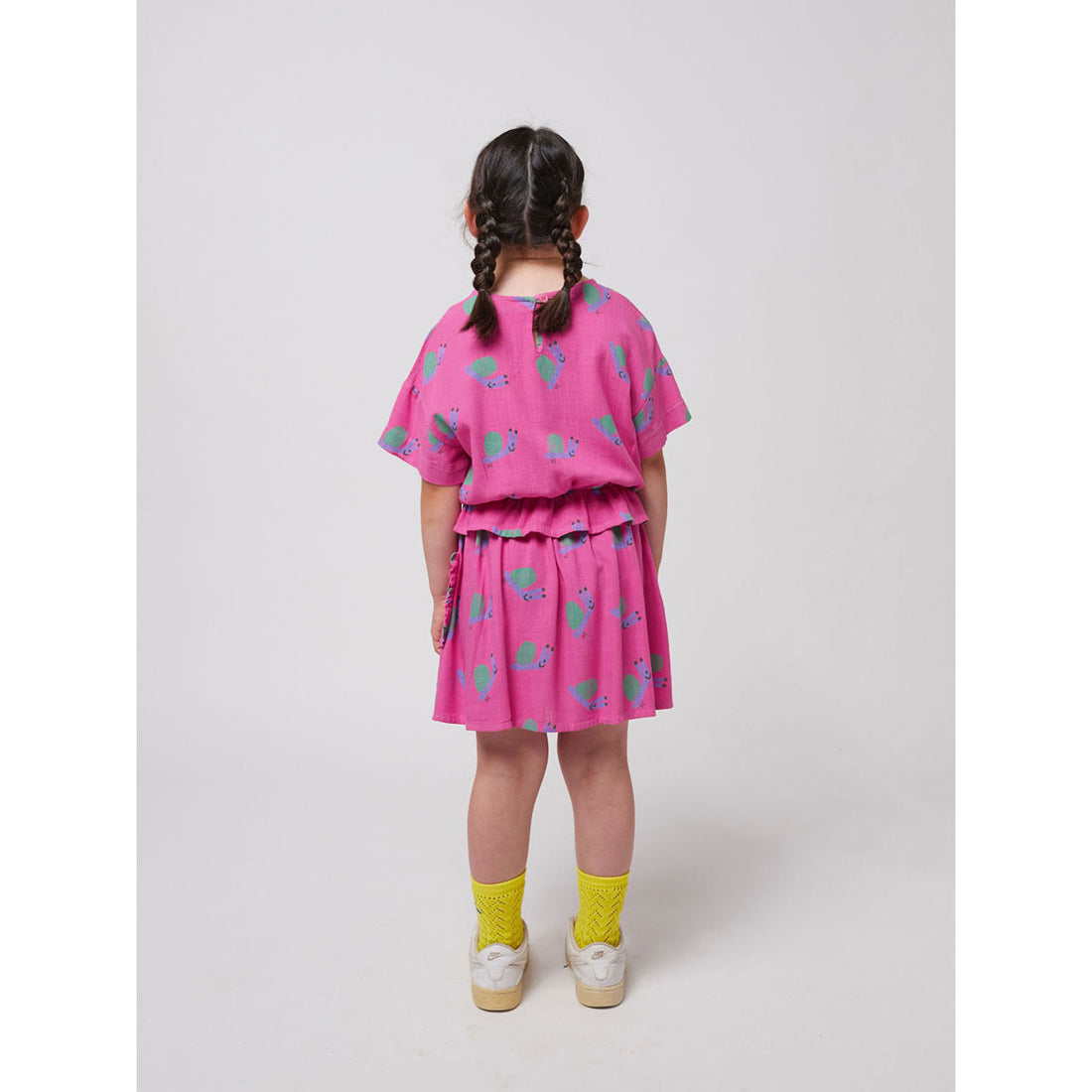 Bobo Choses Fuchsia Funny Snail All Over Skirt