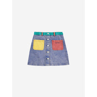 Bobo Choses Color Block Denim Skirt