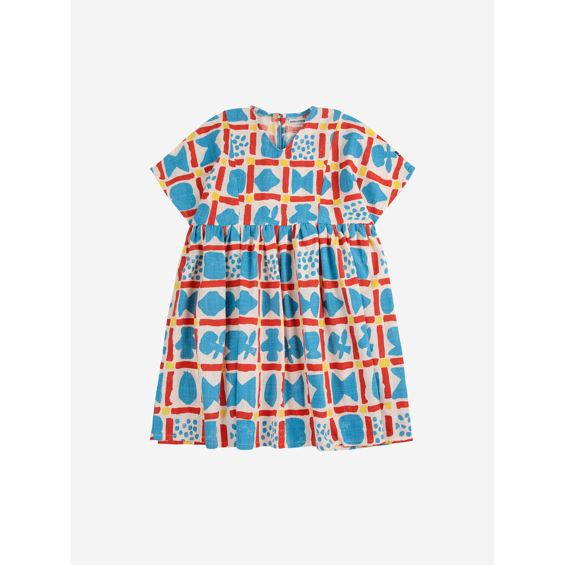 Bobo Choses Off White Geometric Game All Over Dress