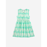 Bobo Choses Green Lucky Fish All Over Dress