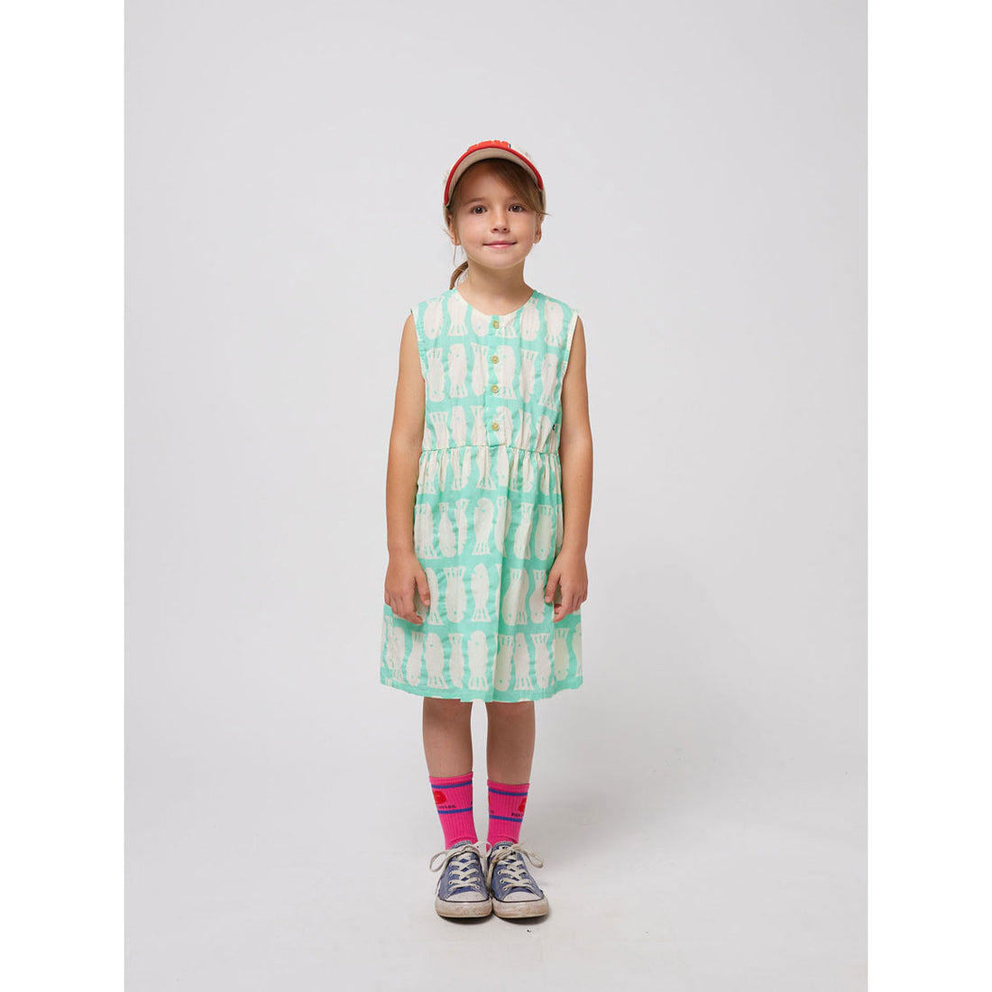 slim fit dress slacks Bobo Choses Green Lucky Fish All Over Dress – Ladida