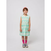 Bobo Choses Green Lucky Fish All Over Dress