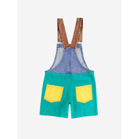 Bobo Choses Smiling Color Block Denim Dungaree