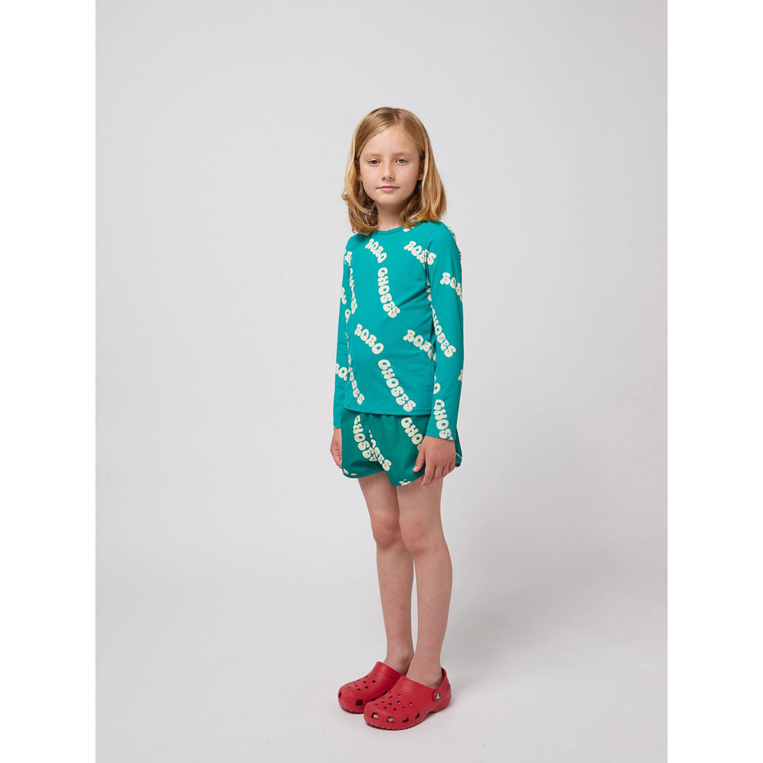 Bobo Choses Green Wavy Bobo Choses All Over Swim T-shirt