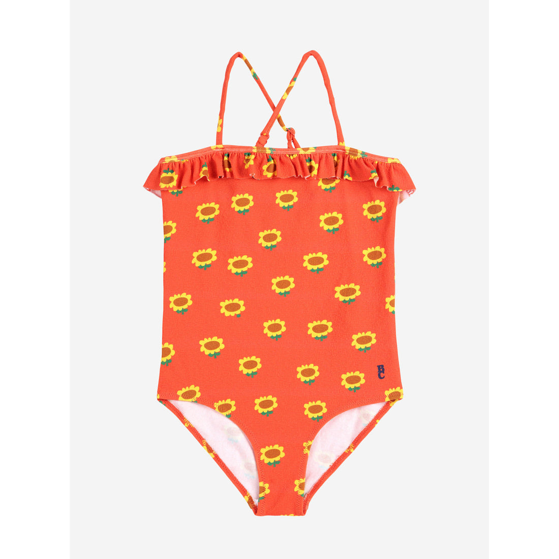 Bobo Choses Red Sunflower All Over Swimsuit
