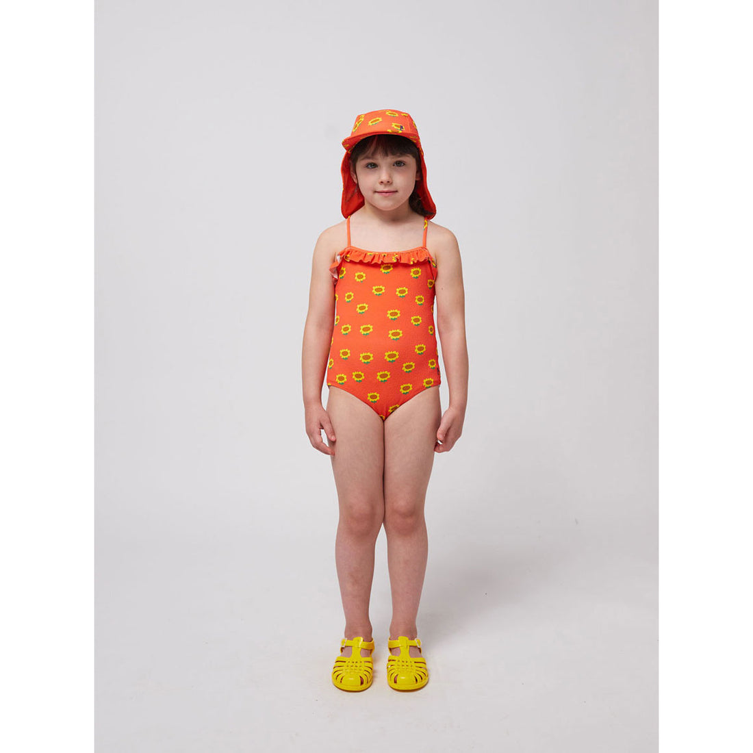 Bobo Choses Red Sunflower All Over Swimsuit