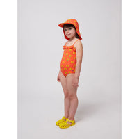 Bobo Choses Red Sunflower All Over Swimsuit
