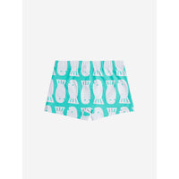 Bobo Choses Green Lucky Fish All Over Swim Shorts
