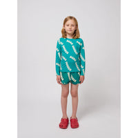 Bobo Choses Green Wavy Bobo Choses All Over Swim Trunks