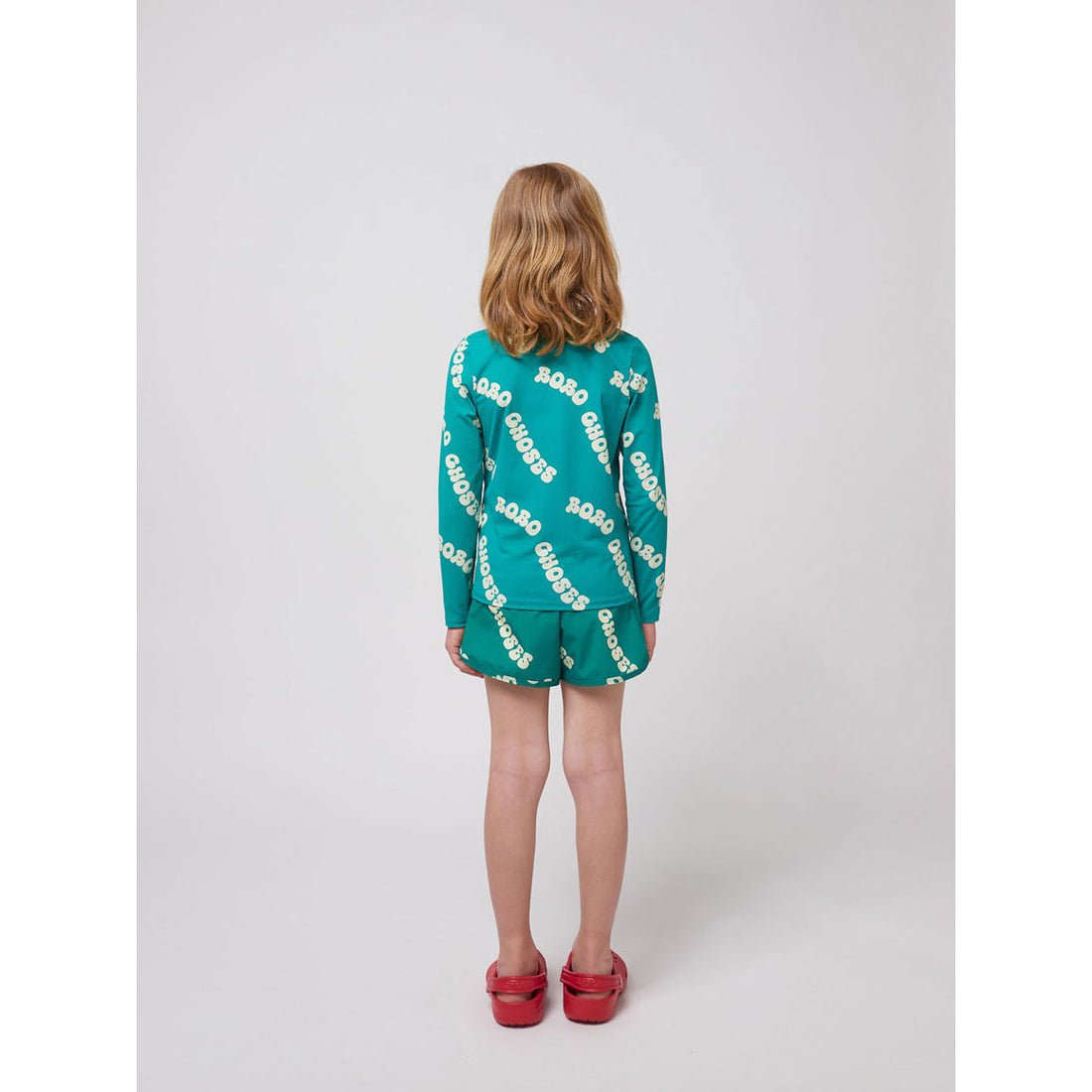 Bobo Choses Green Wavy Bobo Choses All Over Swim Trunks