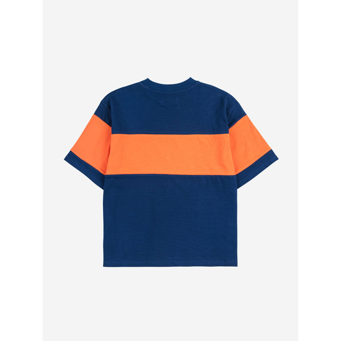 Bobo Choses Navy Blue Logo Color Block T-shirt
